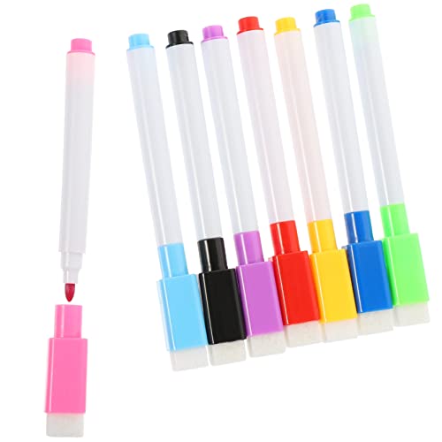 HOODANCOS 128 Stk Whiteboard-stift Whiteboard Magnetisch Marker Mit Radiergummi Kinder-whiteboard Trocken Abwischbare Stifte Trockenlöscher Löschbares Whiteboard Textmarker Abs Colorful von HOODANCOS