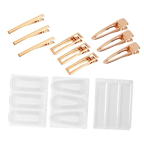 HOODANCOS 12St Haarnadel-Formenset selber machen de para gelatinas Haarbandform selber machen DIY-Haarspangen-Set Silikonformen für Haarspangen kopfschmuck Kopfbedeckungszubehör von HOODANCOS