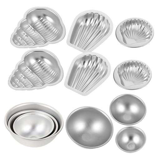 HOODANCOS 12st Form Für Badesalzkugeln Salzkugel-werkzeug Seifenform-set Formen Für Salzkugeln Runde Seifenform Salzkugelform Diy Seifenform Mini-seifenformen Aluminiumlegierung Silver von HOODANCOS