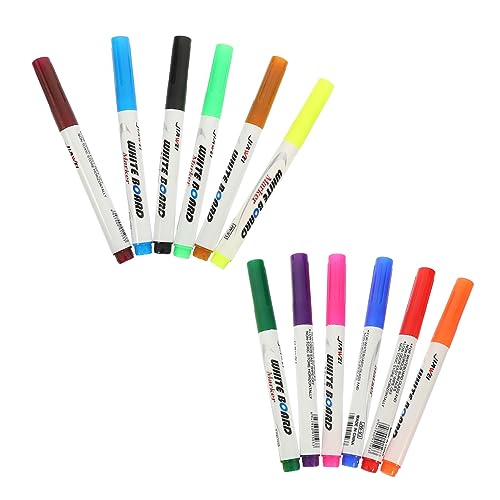 HOODANCOS 12st Whiteboard-stift Marker Auf Wasserbasis Whiteboards Für Kinder Marker Trocken Abwischen Schüler Markierstift Wasserstifte Whiteboard-marker Für Kinder Trocken Löschen Plastik von HOODANCOS