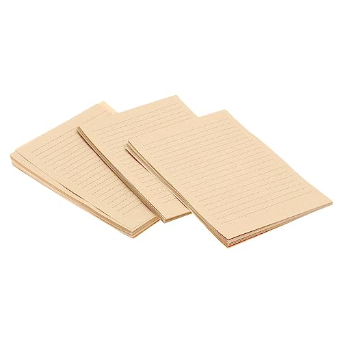 HOODANCOS 150 Blatt leeres Kraftpapier Retro-Papier Retro-Schreibpapier Jahrgang stationär altes Kraftpapier Pergamentpapier schreibwaren Briefpapier altes Notizpapier altes Schreibpapier von HOODANCOS