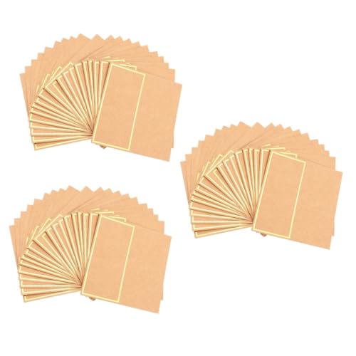 HOODANCOS 150 Stk Bronzing Sitz karte Partei reservierte Karten Zeltkarten platzieren signiert Karten jubiläumskarte hochzeitskarte Hochzeitsschilder leer Platzkarten Perlenpapier Golden von HOODANCOS