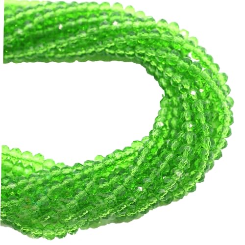 HOODANCOS 150 Stück Glasperlen Für Die Schmuckherstellung Schmuck, Der Perle Findet Kristallperlen Perlen Für Die Herstellung Von Halsketten Bunte Perlen Lose Perlen Für Armbänder Green von HOODANCOS