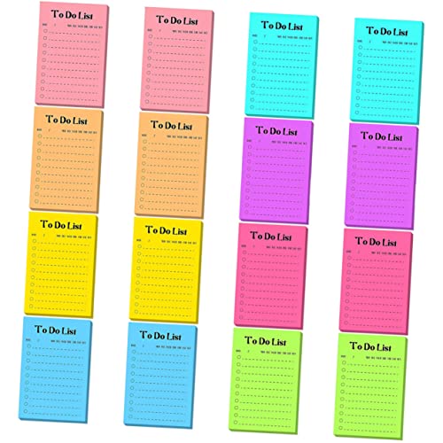 HOODANCOS 16 fluoreszierendes Papier Leseliste Lesezeichen Aufkleber für Haushaltsnotizen schöne Notizaufkleber sticky notes book write board Home-Memo-Aufkleber nützlicher Memo-Sticker von HOODANCOS