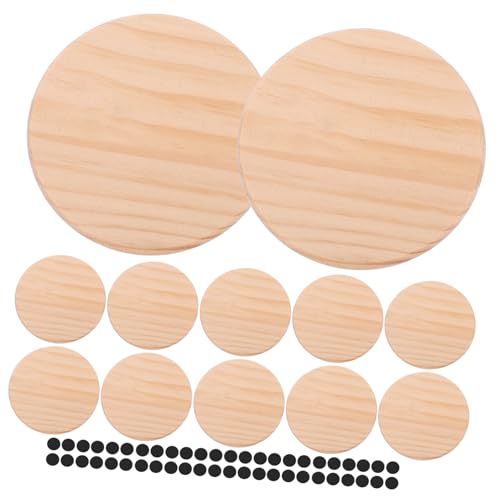 HOODANCOS 1Satz Runde Holzuntersetzer mit Rutschfester Unterlage DIY Mats für Getränke zum Bemalen und Gestalten Zuhause und Büro HOODANCOS 1Satz Runde Holzuntersetzer mit Rutschfester Unterlage DIY Mats für Getränke zum Bemalen und Gestalten Zuhause und Büro von HOODANCOS