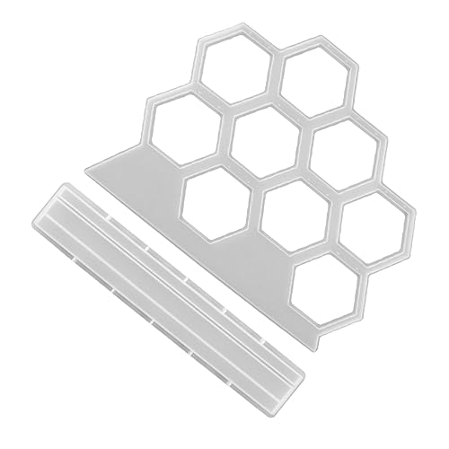 HOODANCOS 1Satz Silikon Ohrring Rack Formen Sechseckige DIY Silikonform Für Ohrhängern Manuelle Gießform Für Kunsthandwerk Und Schmuckherstellung von HOODANCOS