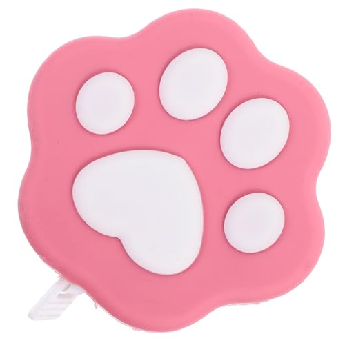 HOODANCOS 1Stk Mini-Maßband tragbare Maßbänder Cartoon schönes Maßband kleine Körpermaßbänder maßkrug messband werkzeug Körper Messinstrument Maßband für Katzenpfoten PVC-Weichkleber Rosa von HOODANCOS