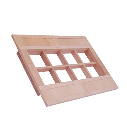 HOODANCOS 1Stück Mini Holzfenster Modell Für Puppenhäuser Mikro Landschaft Zubehör Exquisite Handwerkskunst Umweltfreundliches Material Für DIY Projekte HOODANCOS 1Stück Mini Holzfenster Modell Für Puppenhäuser Mikro Landschaft Zubehör Exquisite Handwerkskunst Umweltfreundliches Material Für DIY Projekte von HOODANCOS