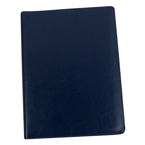 HOODANCOS 1stk Multifunktion Aler Aufbewahrung Clip Portfolio-dokument-organizer A4 Dateispeicherordner A4-dateiordner Visitenkartenhalter A4 Geschäftsportfolio A4-ringbuch Blue Pu von HOODANCOS