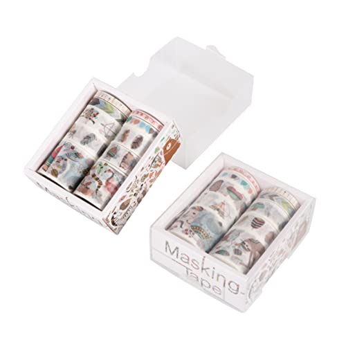 HOODANCOS 2 Kartons à 10 Rollen Washi-tape Scrapbooking Fetzen Gruselig Müll Maskierung Packband Klar Farbiges Band Haustier Aufkleber Ästhetisch Klebrig Dekoratives Klebeband von HOODANCOS