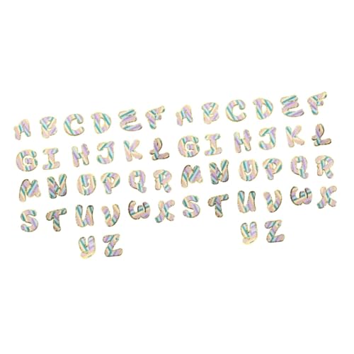 HOODANCOS 2 Sätze Gestickte Buchstaben-patches Multifunktionale Mantelflicken Kleidung Schmückt Flicken Für Kleidung Alphabet-patches Alphabet Annähen Polyesterfaden Colorful 26 Stück * 2 von HOODANCOS