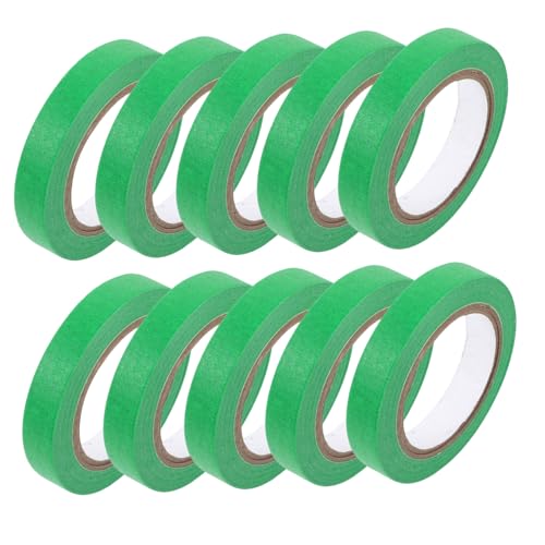 HOODANCOS 20 Rollen Maßgeschneidertes Positionierungsband wandverkleidung wand polsterung papierklebeband dekoringe dünnes Klebeband Zeichenband Feinband farbiges Band Papier Klebeband Green von HOODANCOS