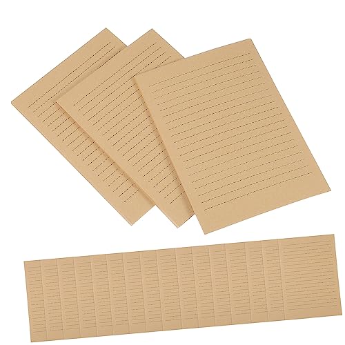 HOODANCOS 200 Blatt Grußkartenpapiere Pergamentpapier zum Schreiben Goldrandpapier antikes liniertes Papier Retro-Schreibpapier paketpapier packpapier Briefpapiere Vintage Briefpapier von HOODANCOS