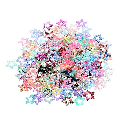 HOODANCOS 200St Schmuckzubehör DIY Schmuck Strassperlen Handtaschenanhänger bunte Ornamente scrabbook scrabook decor schmuck aus harz selber machen DIY Mobile Shell-Material Plastik Colorful von HOODANCOS