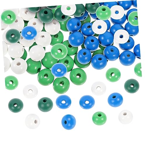 HOODANCOS 200St farbige Holzperlen Hausdekorationen für zu Hause DIY Schmuck lose Perlen Charms-Perlen Basteln Sie DIY-Perlen schmuck herstellen home decor runde Holzperlen lose Holzperlen von HOODANCOS