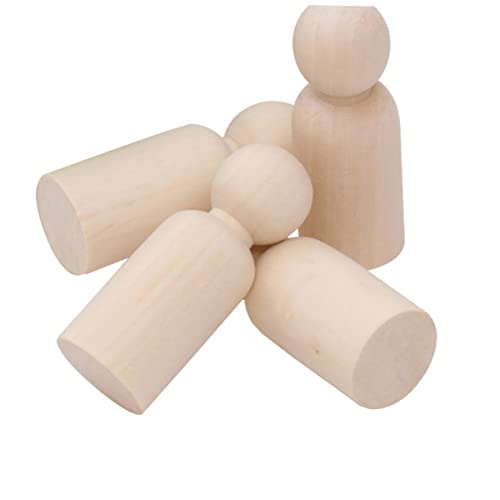 HOODANCOS 20St Holzpuppen Kinderhandwerk Basteln für Erwachsene Hände Miniaturen Mini-Dinge bastelset basteln für crafts for Holz für DIY unfertige Puppen Hölzern von HOODANCOS