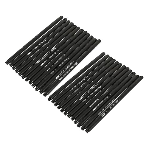 HOODANCOS 24st Hookline-nadelstift Zeichenstifte Für Den Haushalt Zeichenstifte Mit Feiner Spitze Kunststifte Farbstift Schnell Trocknender Marker Feinschreiber Schwarz Black Plastik von HOODANCOS