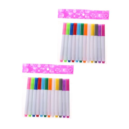 HOODANCOS 24st Löschbarer Tafelstift Textmarker Lampentafelstift Stifte Für Fluoreszierende Bildschirme Flüssiger Kreidemarker Trockener Markierstift Marker Für Glas Tafelstifte Plastik von HOODANCOS