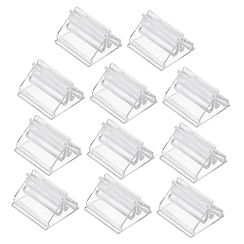 HOODANCOS 25 Stück Desktop Nachrichtenklammern Tischkartenständer Transparenter Kunststoff Foto Clip Rack Tischkartenhalter Für Hochzeit von HOODANCOS