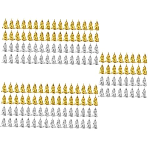 HOODANCOS 250 Stück Quasten Latte Lametta Folien Girlande Girlanden Party Anhänger Bunt Dekor Quasten Girlande Banner Quasten Wimpelkette Party Quasten Girlande Wimpelkette von HOODANCOS