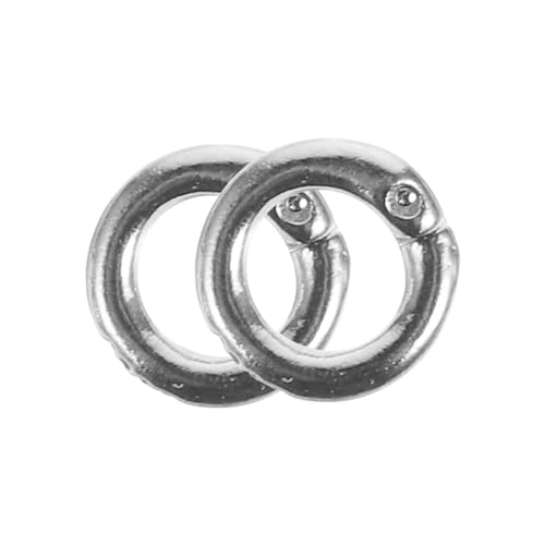 HOODANCOS 2St Schmuck-Verbindungsring Silberketten für die Schmuckherstellung Schlüsselband silver rings Schmuckherstellungszubehör Materialien zur Schmuckherstellung Mehrzweck-Biegering von HOODANCOS