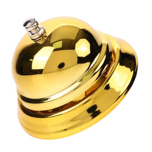 HOODANCOS 2St klassische Dienstklingel Kundenservice-Chat Tee-Dinner-Glocke Tempelglocke Schreibtisch-Rufglocken Aufkleber Tür glöckchen gold golduhr Kundendienstglocke Mode-Rufglocke Golden von HOODANCOS