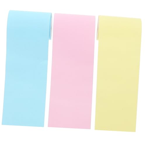 HOODANCOS 3 Rollen Thermopapier buntpapier einschlagpapier Kassenpapierrolle papierrollen Druckerpapierrolle Thermobonpapier Thermal- Papier für Thermodrucker Papier für Drucker Druckpapier von HOODANCOS