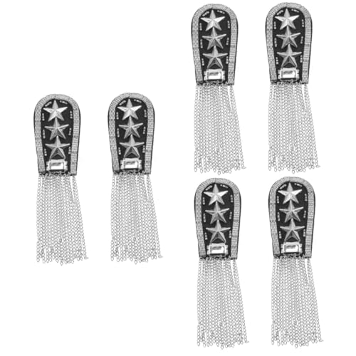 HOODANCOS 3 Sätze Quasten Eskapula Schmuck Schulterklappen Epauletten Vintage Quaste Epaulet Felsen Schulterklappen Mit Quasten Schulterklappenschmuck Legierung 2 Stücke * 3 HOODANCOS 3 Sätze Quasten Eskapula Schmuck Schulterklappen Epauletten Vintage Quaste Epaulet Felsen Schulterklappen Mit Quasten Schulterklappenschmuck Legierung 2 Stücke * 3 von HOODANCOS