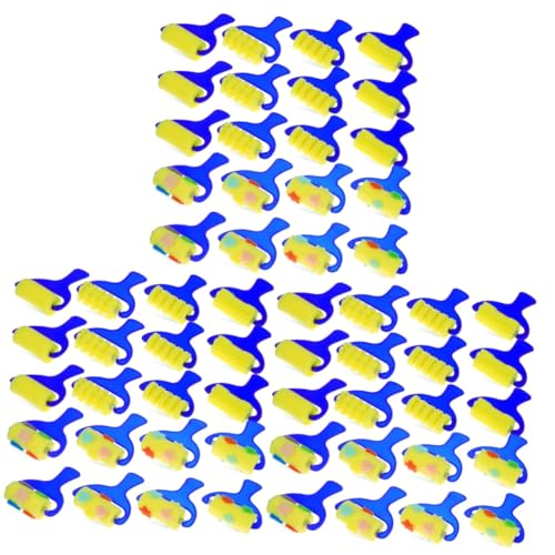 HOODANCOS 3 Sätze Zeichenschwammrolle Kinderpinsel Schwammbürstenwalze Schaumstoffbürste Für Frühes Lernen Kinderwerkzeuge Mini-bürste Malschwämme Für Kleinkinder Mini-malwalzen 20 Stück * 3 von HOODANCOS