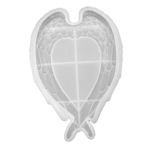 HOODANCOS 3 Stk Form Für Spiegelablage De Para Gelatinas Werkzeug Zur Herstellung Von Flügeln Seifenformen Ornamentformen Topper Herz-dekor Wiederverwendbare Gießform Glasur Kieselgel Weiß von HOODANCOS