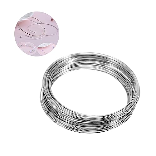 HOODANCOS 300 Ringe 60mm Silberne Stahl Drähte Für DIY Schmuckherstellung Frosted Wire Für Armbänder Für Frauen Und ädchen Ideales Material Für Kreative Projekte von HOODANCOS