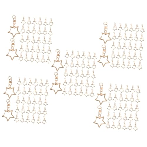 HOODANCOS 300 Stk Pentagramm Schlüsselanhänger Drehverschluss Kreative Hängende Schnalle Karabinerhaken Schlüsselanhänger Schlüsselanhängerzubehör Zur Schmuckherstellung Zinklegierung von HOODANCOS