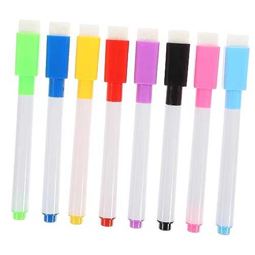 HOODANCOS 32st Whiteboard-stift Kreative, Trocken Abwischbare Stifte Radiergummis Für Kinder Whiteboard Für Kinder Tragbare Whiteboard-marker Doppelendiger Markierungsstift Colorful Abs von HOODANCOS