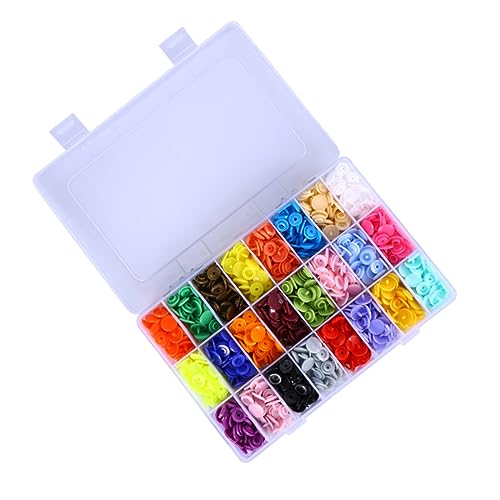 HOODANCOS 360 Sätze Druckknopfverschluss Scrapbooking-Schaltfläche Knöpfe für Kleidung Druckknöpfe für Bekleidung Druckverschluss Jeansknöpfe aufbewahrungsdose storage boxes cloth diapers von HOODANCOS