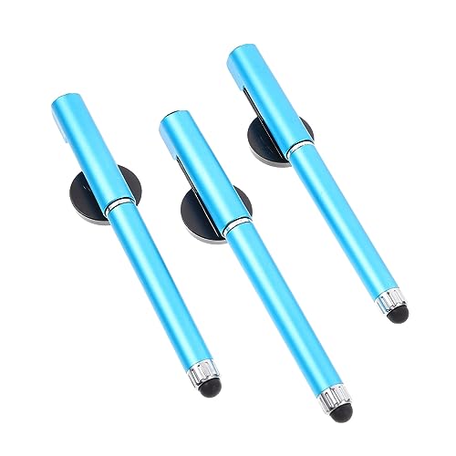 HOODANCOS 3St Büro Stift gel ink pen schreibkladde schulzeug leerer Stift neuartige Gelstifte kugelschreiber Stiftrohling zum Selbermachen Stifte für Büroschilder Aluminiumlegierung Blue von HOODANCOS