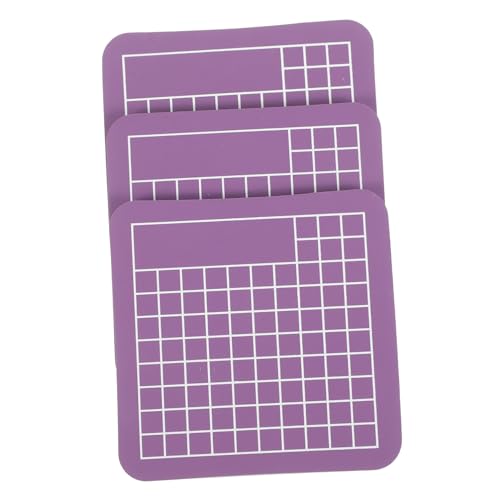 HOODANCOS 3st Gravur Kunstplatte Doppelseitige Matte Nählineal Gravurmatte Zum Basteln Schneidematte Rutschfeste Schneidunterlage Handwerk Machen Matte Nähmatte Gravur Kunstmatte Pvc Violett von HOODANCOS