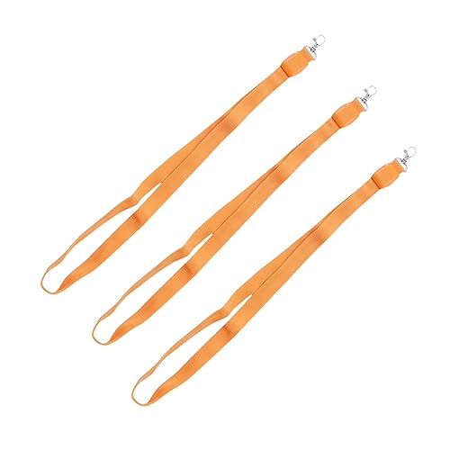 HOODANCOS 3st Schlüsselanhänger Diy Zubehör Ständer Für Telefon Farbfilter Paddel Schlüsselband Lanyard-halter Schlüsselbänder Schlüsselanhänger Für Kinder Handy-lanyard Handyständer Orange von HOODANCOS