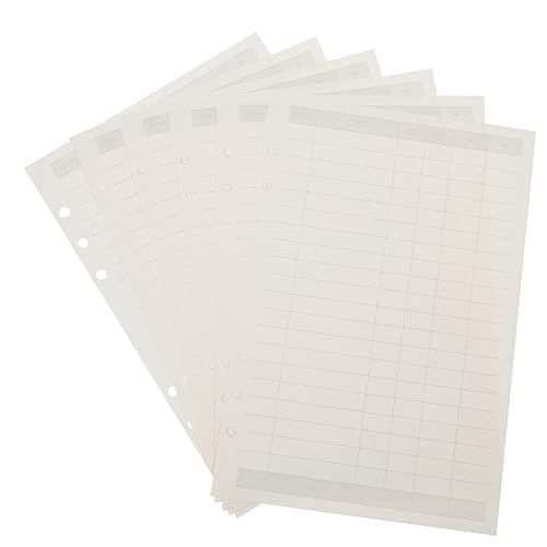 HOODANCOS 4 Stück 3 Bindemittel notizbuch einfügen papier Nachfüllpackungen für Loseblatt-Notizblöcke Notizbuch Ersatzpapier Notizblock-Nachfüllungen Nachfüllpackungen für 6-Loch-Notizbücher von HOODANCOS