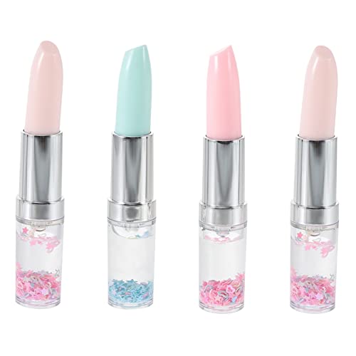 HOODANCOS 4 Stück Gel Stift Einzigartige Gelstifte Stift in Lippenstiftform Kreative Gelstifte Lippenstift Kugelschreiber Modische Tintenstifte Lippenstiftstift Schöne Gelstifte Plastik von HOODANCOS