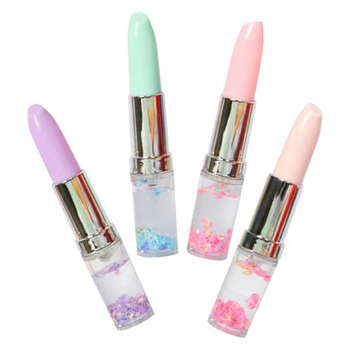 HOODANCOS 4 Stück Lippenstift-Gelstift kugelschreiber Kreative Schreibwaren Gel Stifte Lippenstift Stifte für Partys Hochwertige Lippenstift Stifte Glitzerstifte Lippenstiftstifte Plastik von HOODANCOS