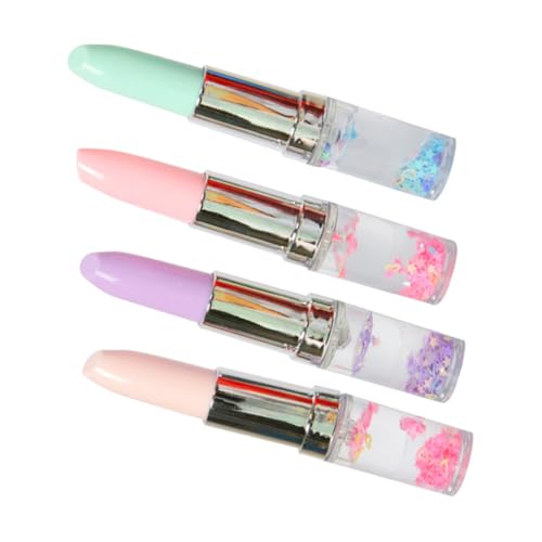 HOODANCOS 4 Stück Lippenstift Gelstifte Lippenstifte Kugelschreiber Gelstifte Farbige Mehrfarbenstifte Make Up Partygeschenke Lustige Stifte Kreative Stifte Glatte Schreibstifte von HOODANCOS