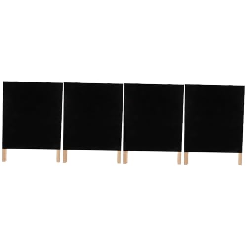 HOODANCOS 4 Stück Tafel Zeichenbrett Stehende Tafel Schreibtafel Für Den Laden Löschbare Tafel Kleine Schreibtafel Tafel Schild Faltbare Tafelschilder Desktop-kreidetafel Kleine Tafel Holz von HOODANCOS