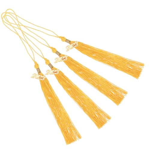 HOODANCOS Quasten Für Abschlusskappen Für Erwachsene 4 Stück 40 Cm Goldene Hängequasten Charm-jahresdesign Für Partyzubehör HOODANCOS Quasten Für Abschlusskappen Für Erwachsene 4 Stück 40 Cm Goldene Hängequasten Charm-jahresdesign Für Partyzubehör von HOODANCOS