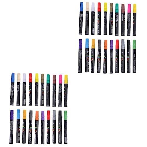 HOODANCOS 40 Stk Schnell Trocknender Lackstift Permanente Farbmarker Bauschige Stifte Graffiti-marker Metallic-farbmarker Malstifte Für Farbmarker Für Tinte Auf Ölbasis von HOODANCOS