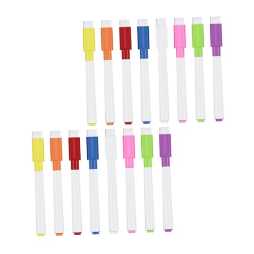 HOODANCOS 48 Stück Löschbare Whiteboard Marker Magnetisch Schwarze Kreide Schwarzer Radiergummi Trocken Abwischbare Marker Schwarze Weiße Tafelkreidestifte Für Tafel Löschbare von HOODANCOS