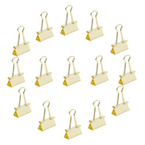 HOODANCOS 48 Stücke Binder Clips Metall Büroklammern Für Büro Mehrzweck Dokument Befestigungsklammern Nette Büro Binder Clip Bürobedarf von HOODANCOS