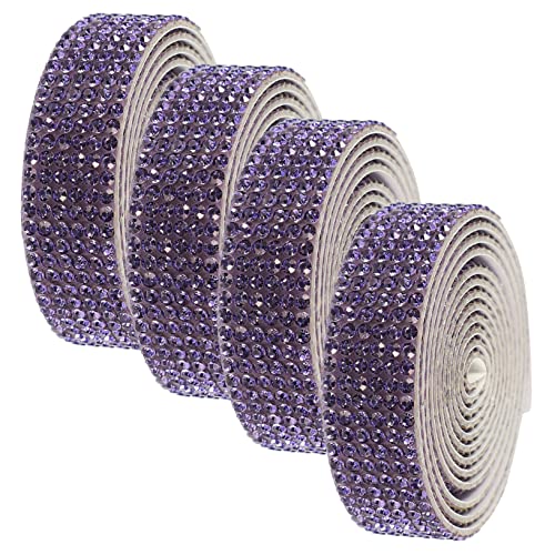 HOODANCOS 4Rollen DIY Strassgurt Selbstklebende Glitzersteine Traumhaftem für Bekleidungsapplikationen und Bastelprojekte für Frauen HOODANCOS 4Rollen DIY Strassgurt Selbstklebende Glitzersteine Traumhaftem für Bekleidungsapplikationen und Bastelprojekte für Frauen von HOODANCOS