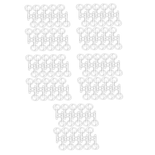 HOODANCOS 5 Sätze Mappe Memo-clips Briefumschlag-clips Schlüsselförmige Büroklammern Papiermarkierungsklammern Schlüsselförmige Papierverschlüsse Buch Büroklammer Eisen Silver 20 Stück * 5 von HOODANCOS