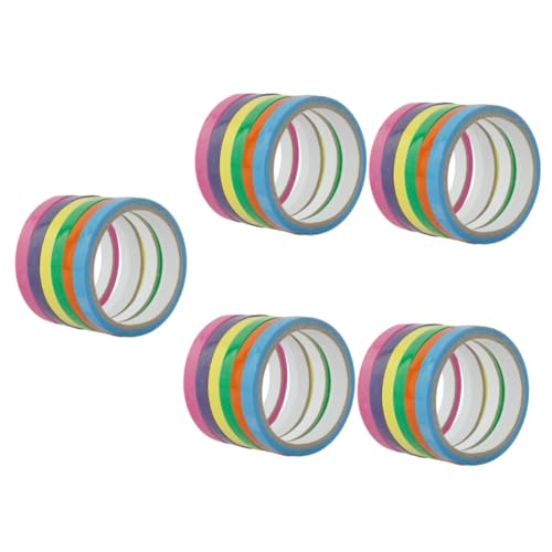 HOODANCOS 5 Sätze Tape-dekompressionsball Abdeckband Masse Leinwandband Hühner Stressabbau Klebrige Bälle Machen Klebeband Klebriger Ball Hersteller Bopp 8 Rollen * 5 von HOODANCOS