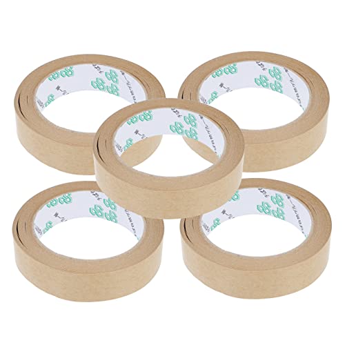 HOODANCOS 5 Stk Klebeband aus Kraftpapier packing tape paketband Staubdichtes Klebeband japanisches abklebeband wasserdichtes Band zerreißbare Verpackungsbänder Kraftband verpacken von HOODANCOS